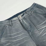 Light Blue Vintage Washed Wide Leg Jeans