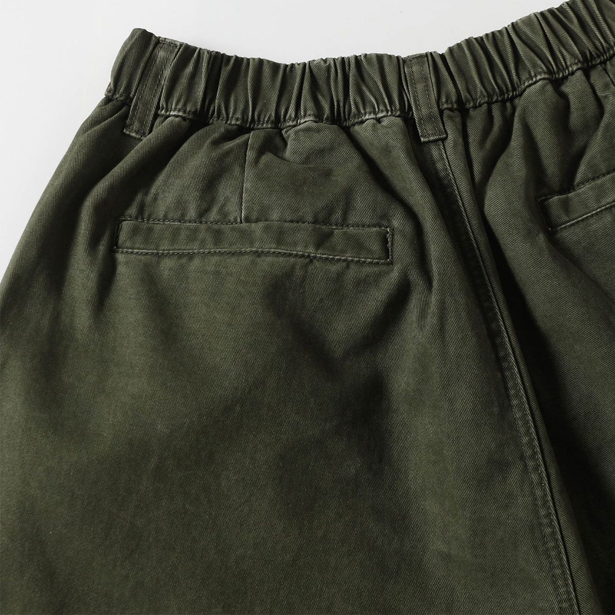 Cargo Style Casual Washed Green Straight Leg Pants