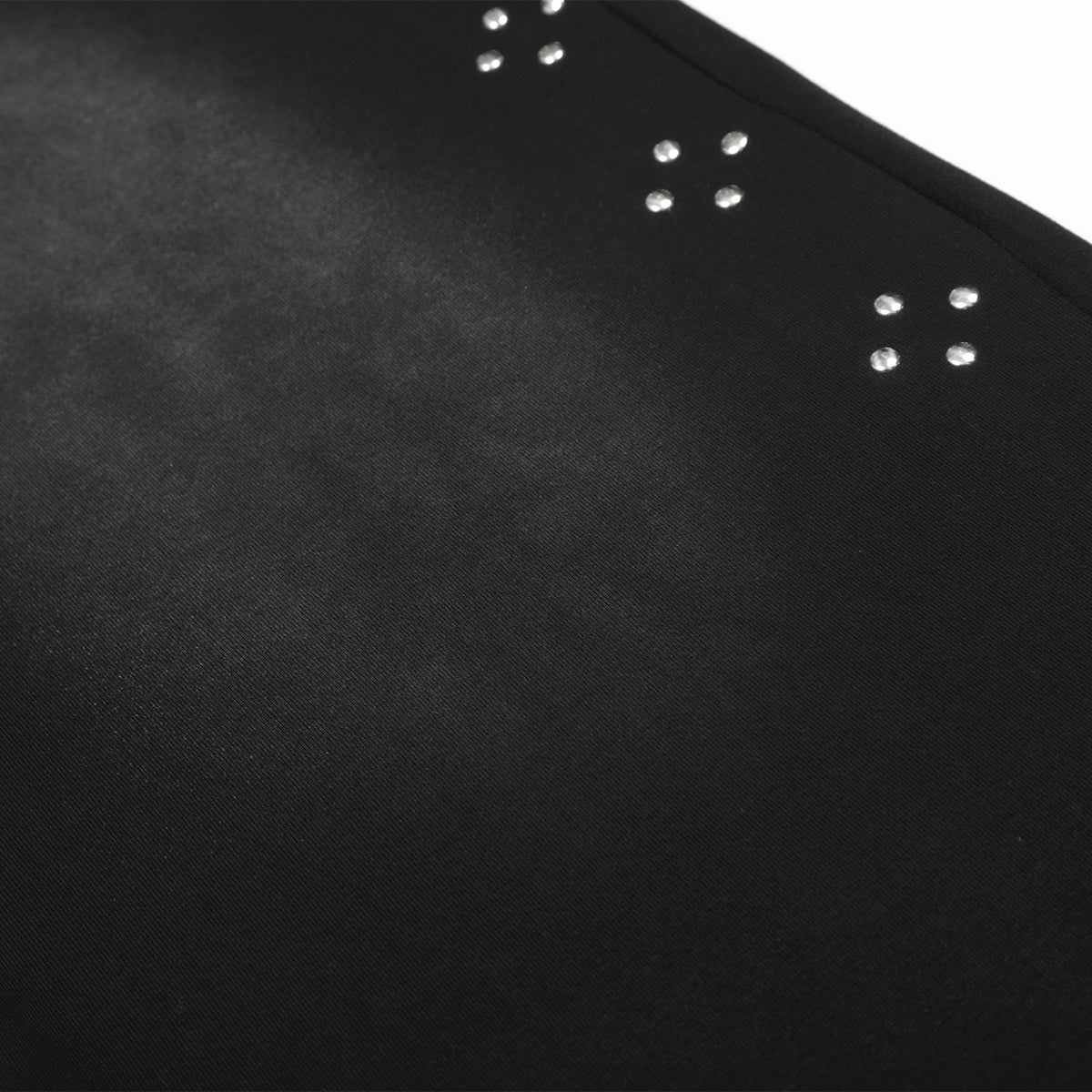 Studded 67 Print Black Wide Leg Sweatpants