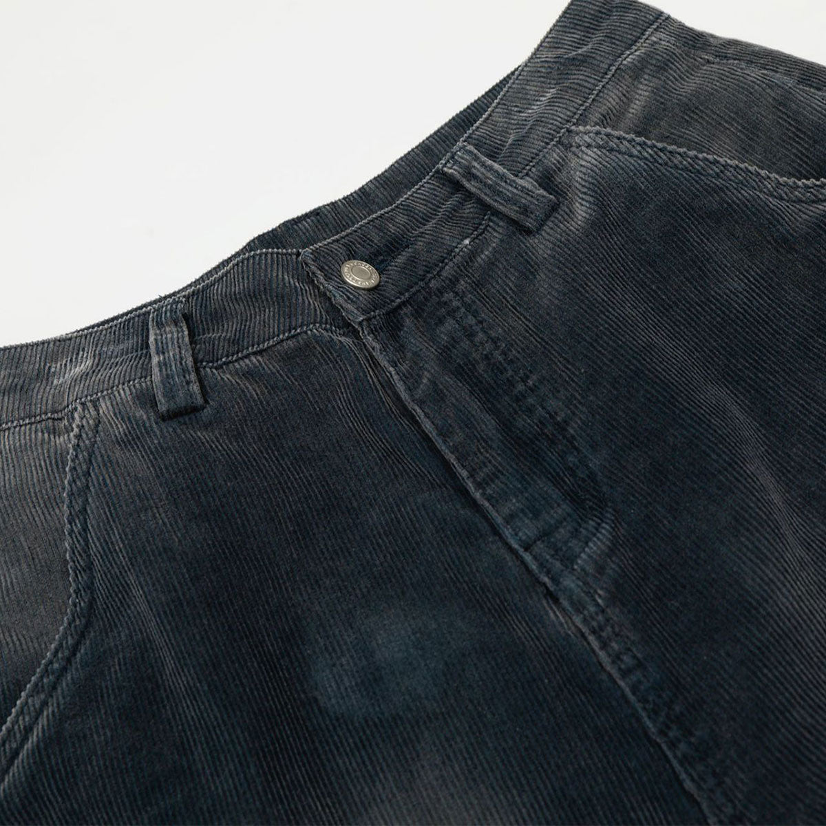 High Waisted Wide Leg Corduroy Cargo Pants