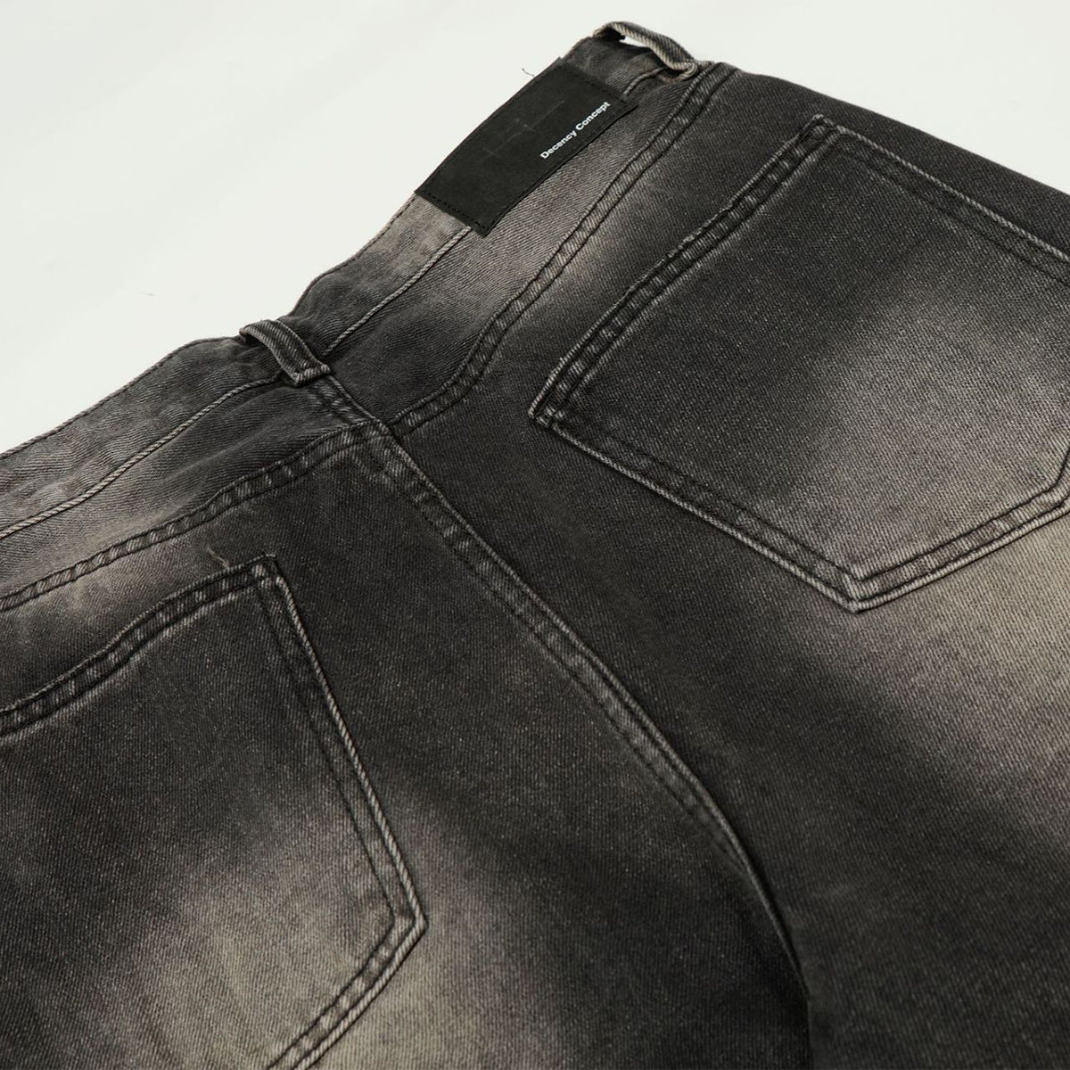 Premium High Street Hand-Rubbed Whisker Loose Jeans