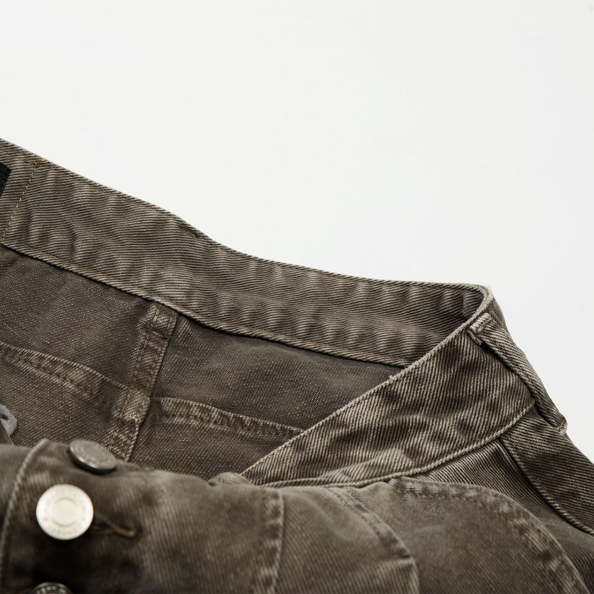 High-Waisted Wide-Leg Button Front Vintage Pants