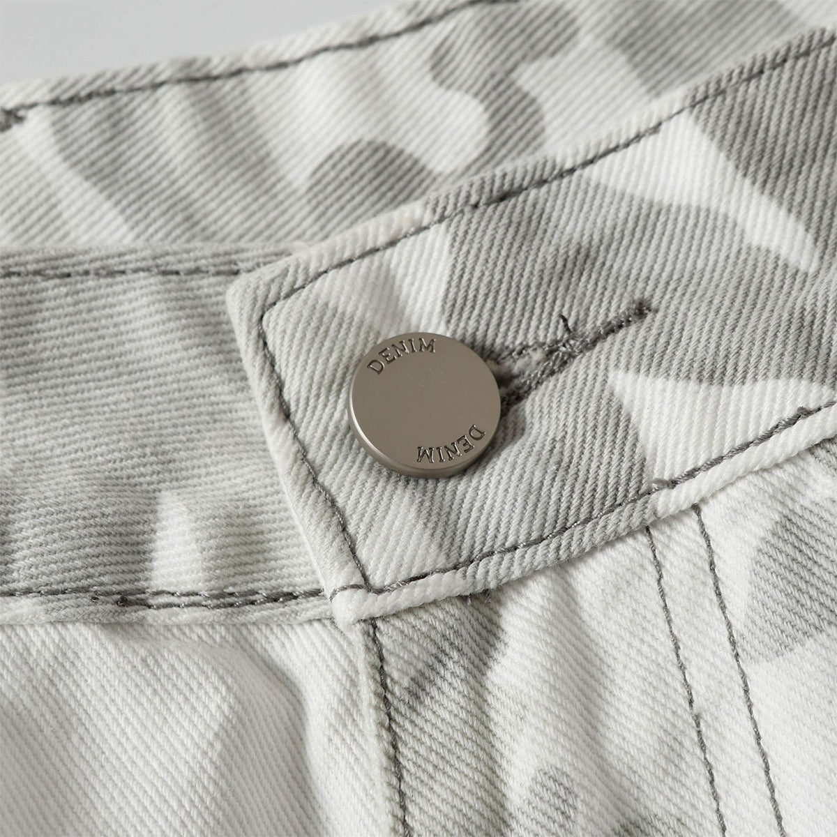 Snow Camo Combat Multi Pocket Wide Leg Cargo Pants