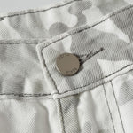 Snow Camo Combat Multi Pocket Wide Leg Cargo Pants