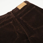 Dark Brown Wide Leg Relaxed Corduroy Pants