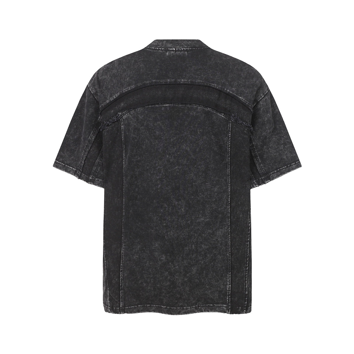 Patchwork Vintage Washed Short Sleeve Cotton Tee