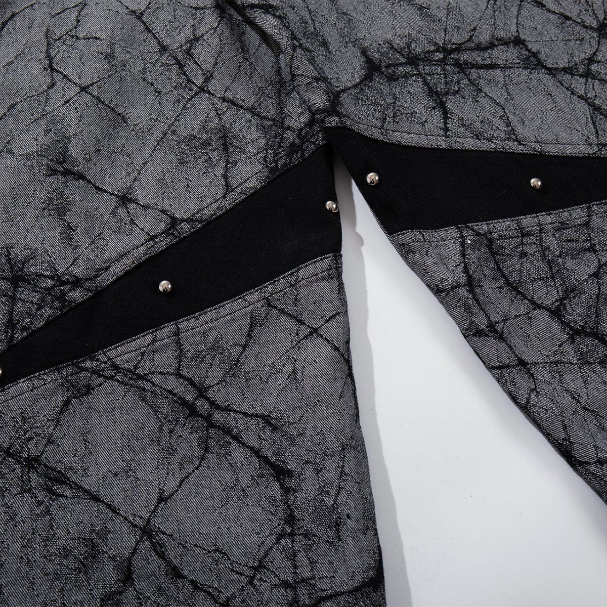 High Street RO Style Asymmetric Deconstructed Loose Wide Leg Jeans