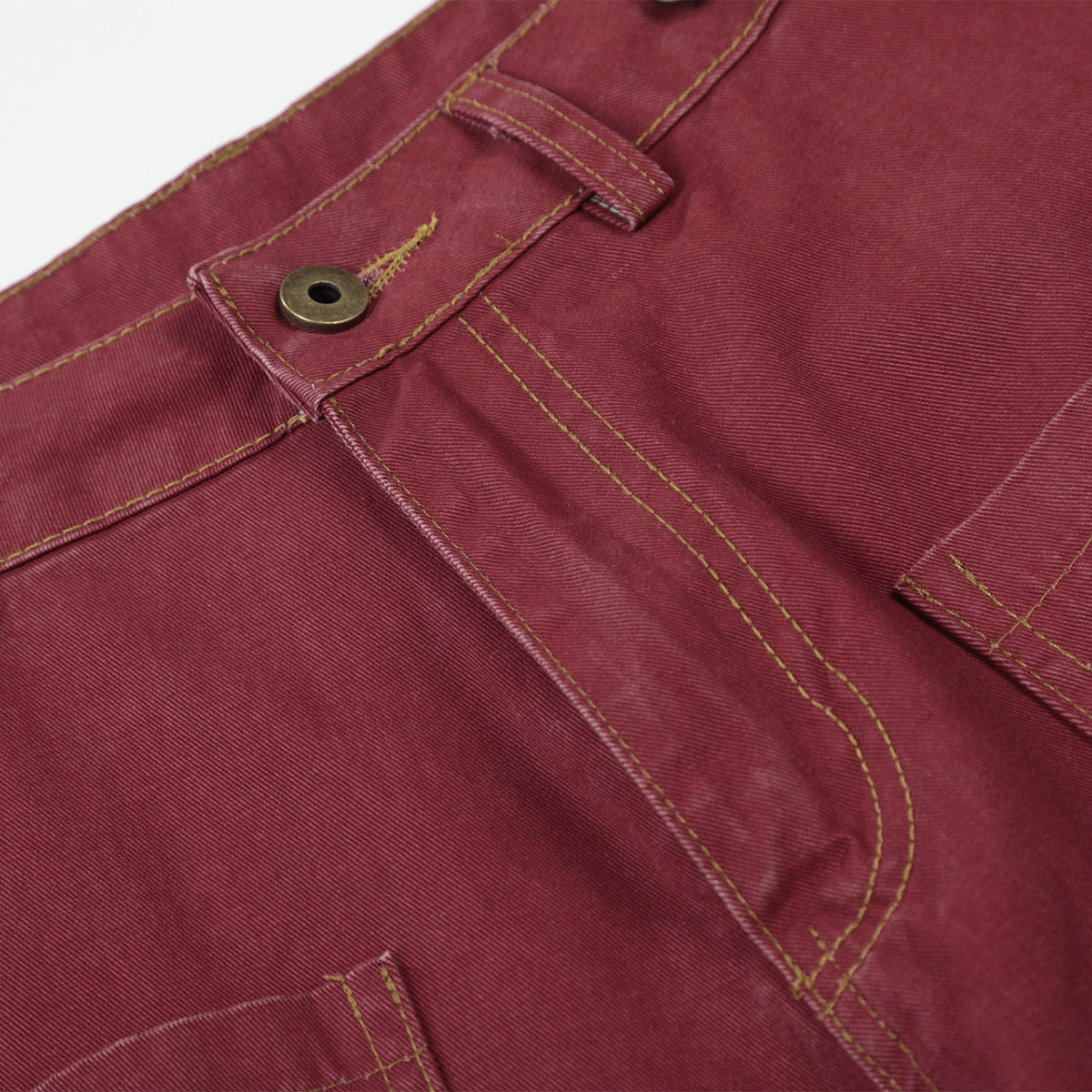 Rhinestone Star Print Vintage Washed Wide Leg Pants