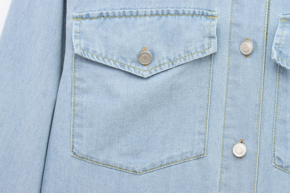 Simple Fashionable Denim Shirt
