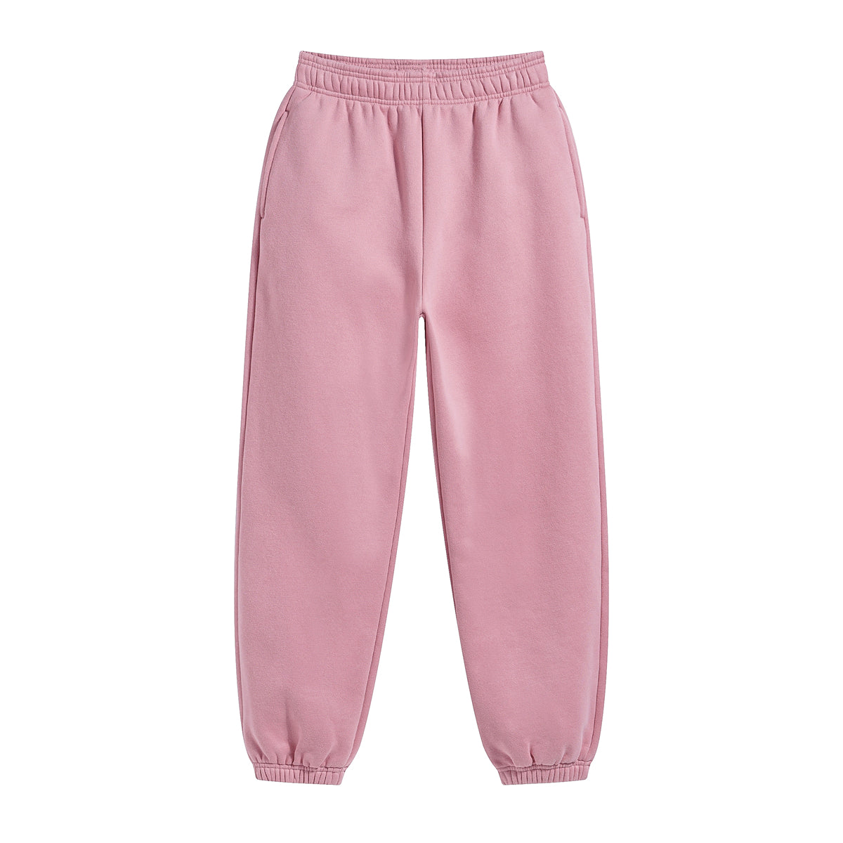 Solid Color Plush Lining Jogger-INNBLAC Fashion Apparel