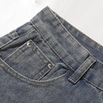 Cartoon Food Embroidery Fun Streetwear Denim Shorts