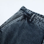 Washed Corduroy Deconstructed Relaxed Cargo Pants