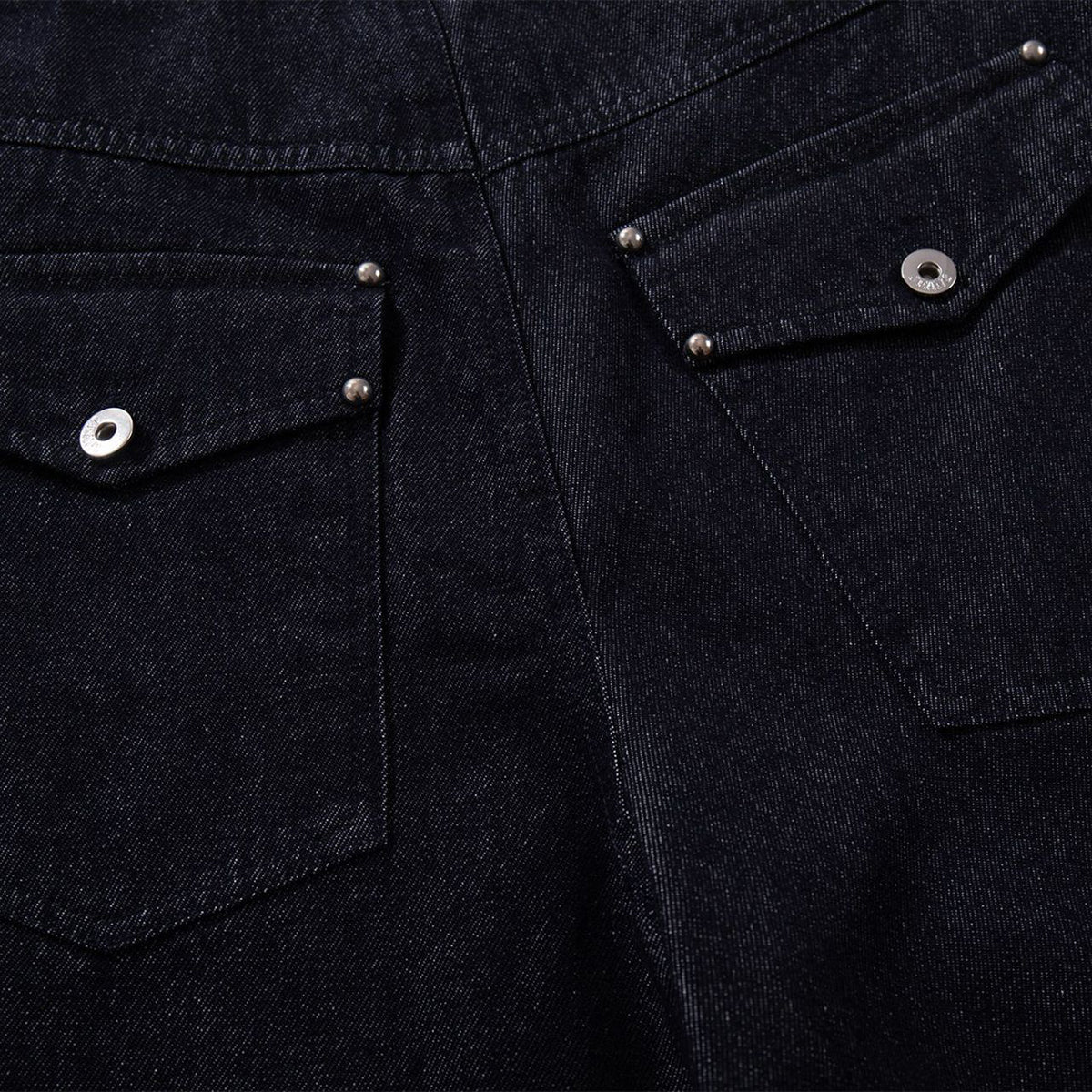 High Waisted Relaxed Fit Button Fly Vintage Blue Jeans