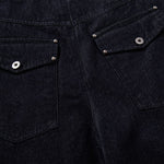 High Waisted Relaxed Fit Button Fly Vintage Blue Jeans