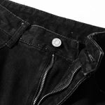 Black Multi Pocket Streetwear Utility Cargo Pants