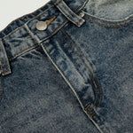 Distressed High Waist Wide Leg Jeans