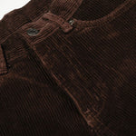 Dark Brown Wide Leg Relaxed Corduroy Pants