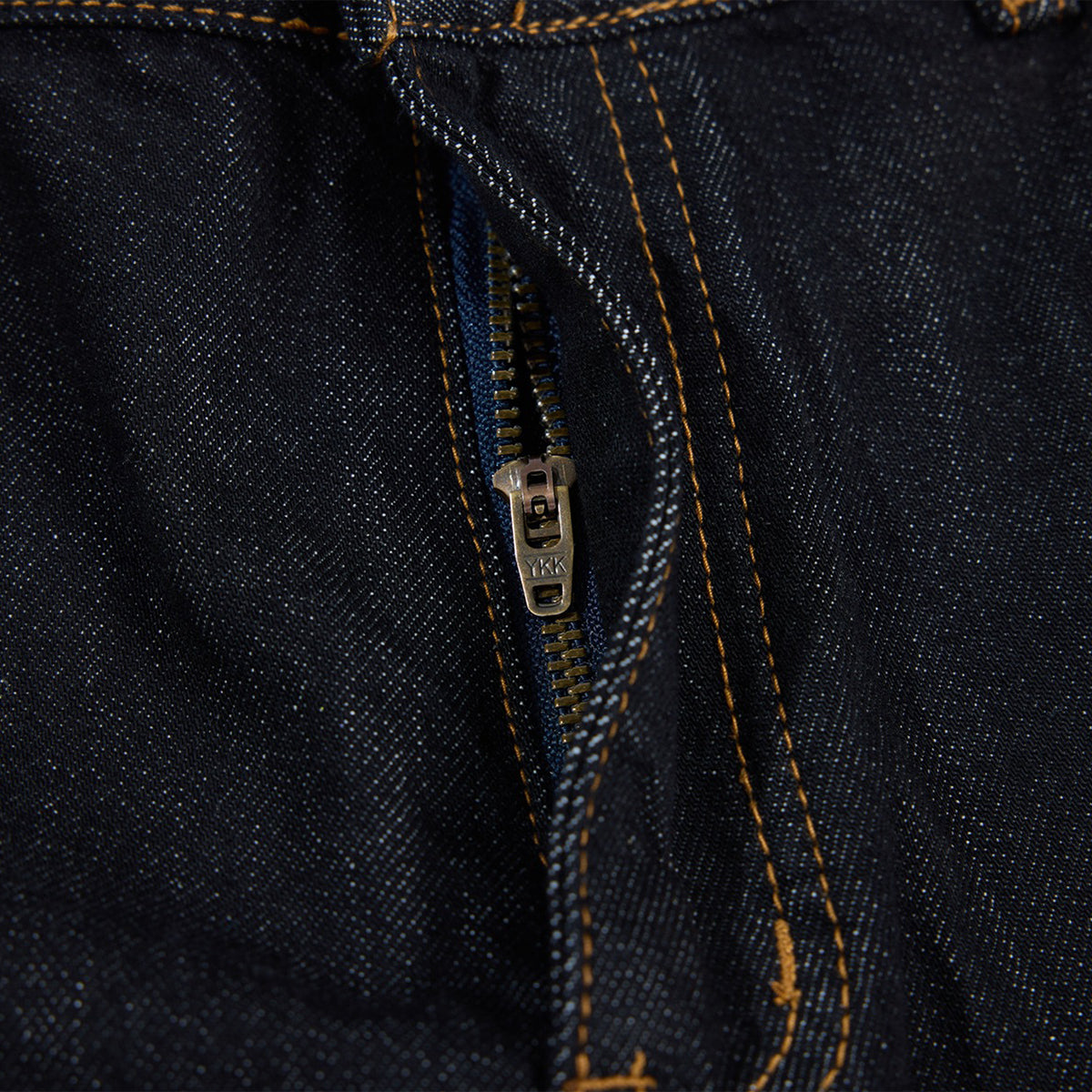 Premium Raw Denim Panel Stitch Wide-Leg Jeans