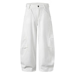 Unisex Summer Barrel Leg Cotton Trousers