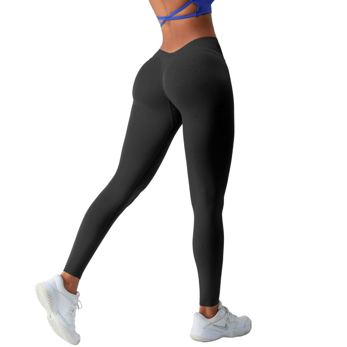 Solid Color V Waist Yoga Leggings