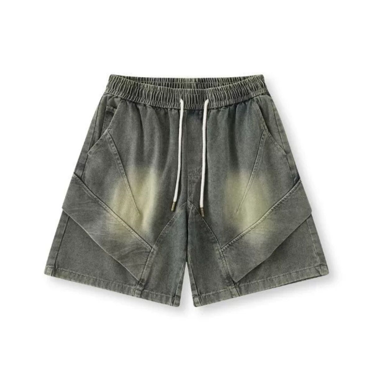 Vintage Washed Bermuda Denim Shorts