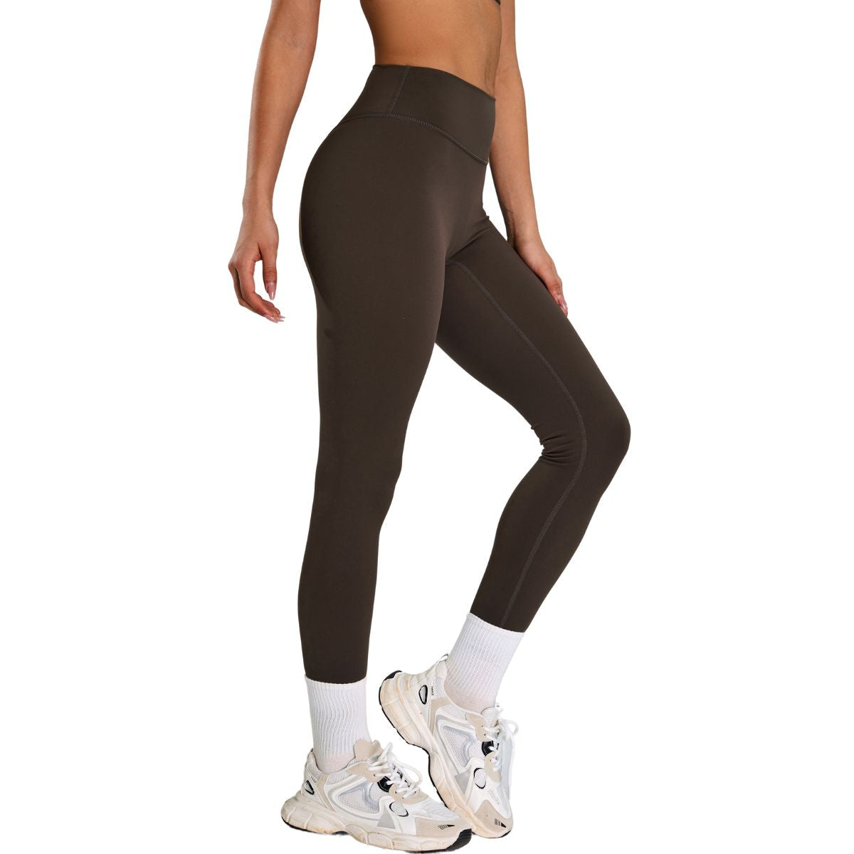 Solid Color Quick-Dry Running Leggings