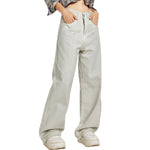 Distressed Dirty White Denim Jeans