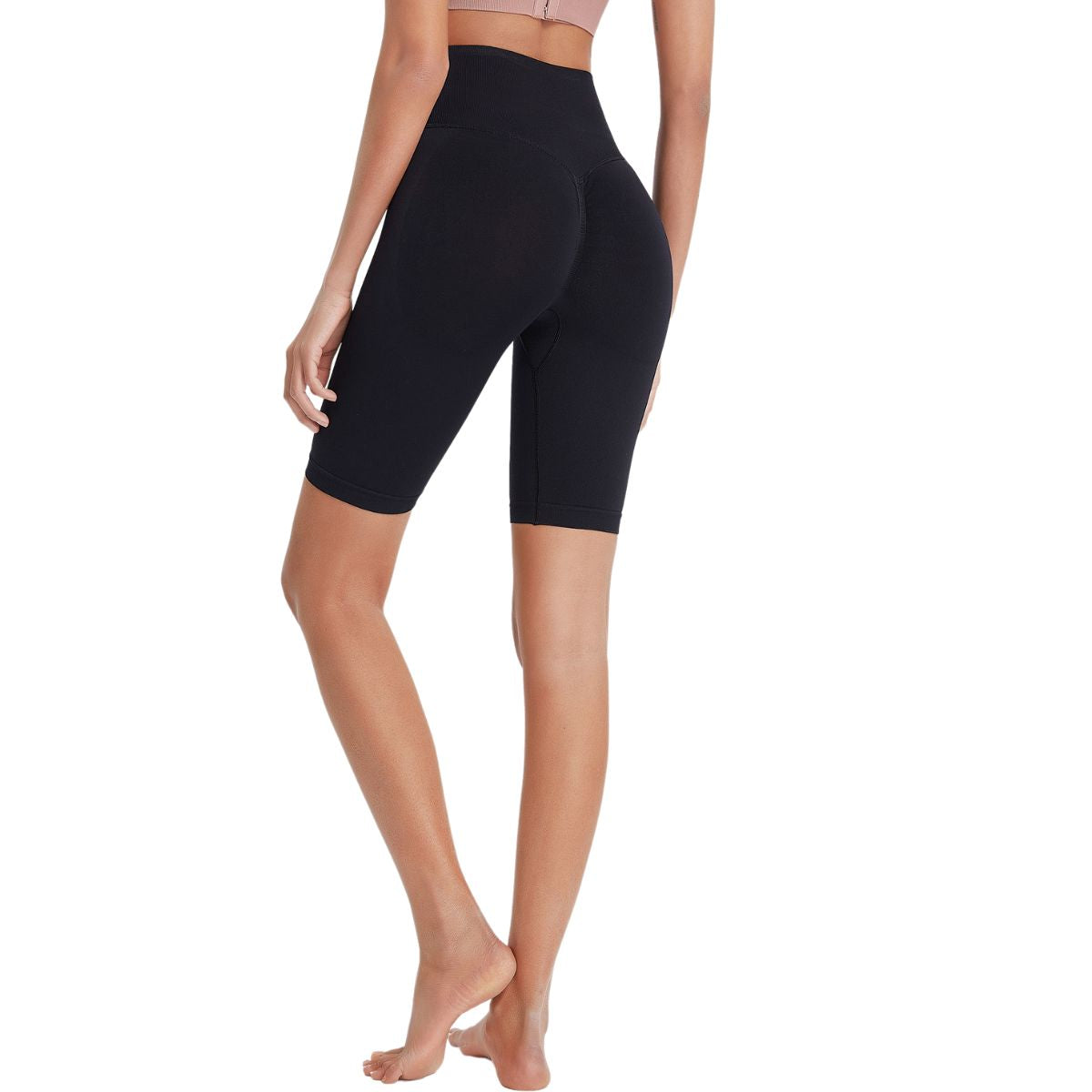 Seamless Butt-Lift Mid-Thigh Leggings