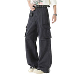 Straight-Leg Cotton Cargo Trousers