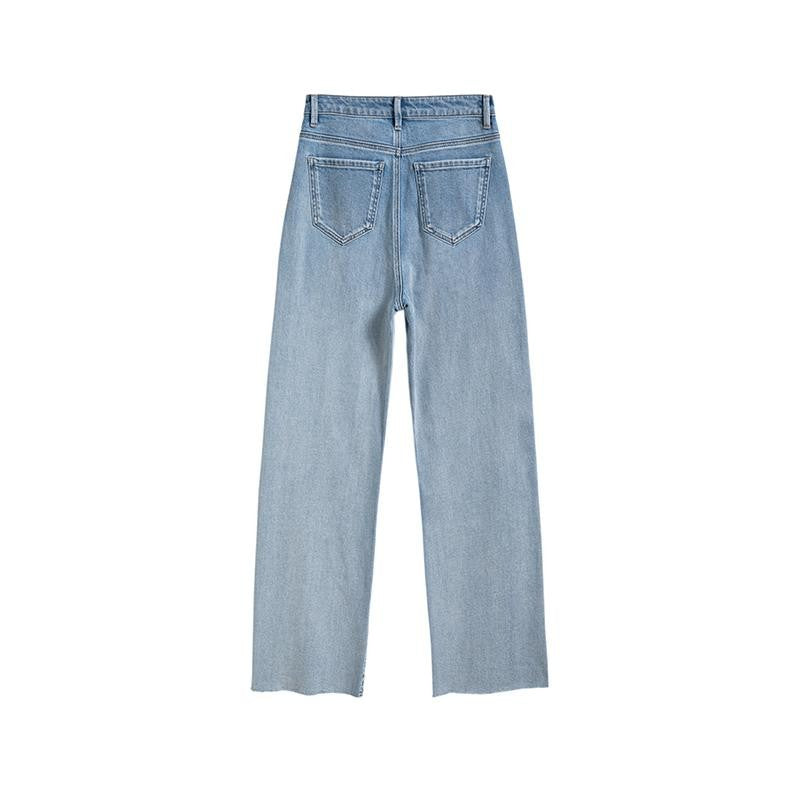 Floral Embroidered Pearl-Beaded Cut-Out Jeans