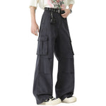 Straight-Leg Cotton Cargo Trousers