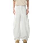 Unisex Summer Barrel Leg Cotton Trousers