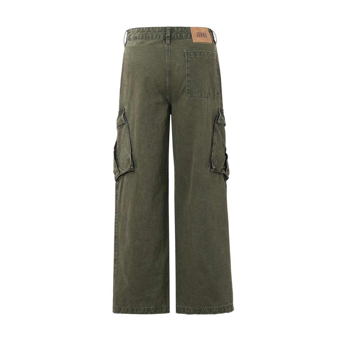 Vintage Washed Baggy Cargo Pants-INNBLAC Fashion Apparel