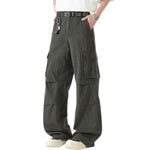 Straight-Leg Cotton Cargo Trousers