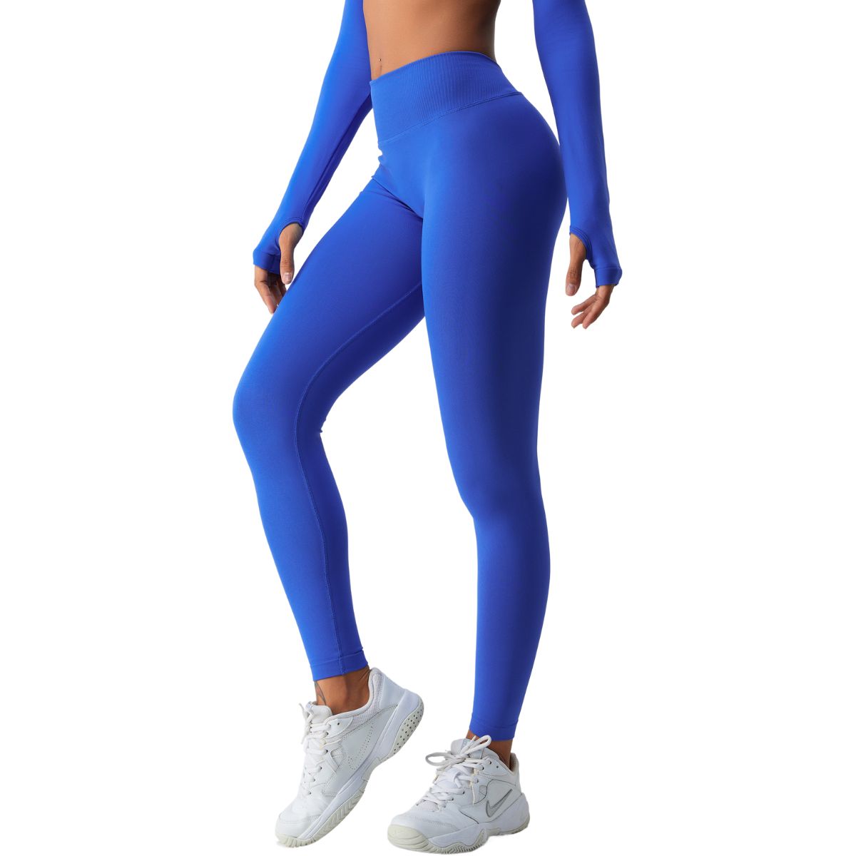 Solid Color V Waist Yoga Leggings