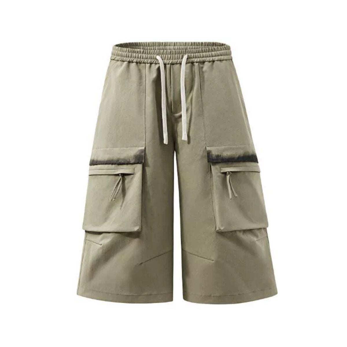 Cargo Wide-Leg Cropped Pants