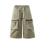 Cargo Wide-Leg Cropped Pants