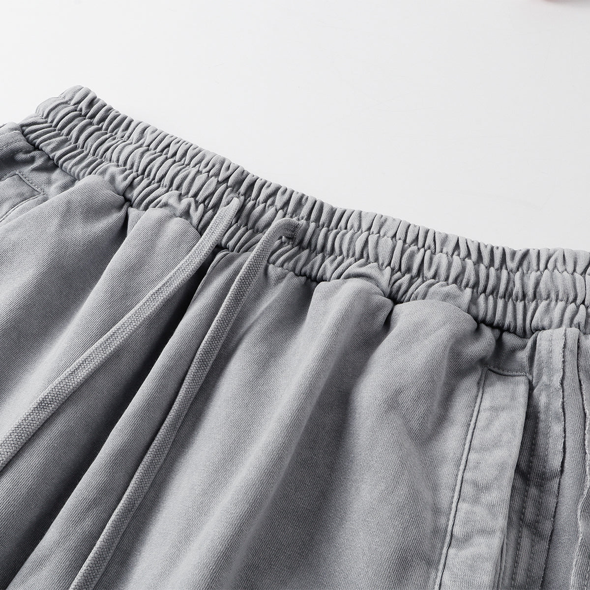 Distressed Patchwork Raw Edge Shorts