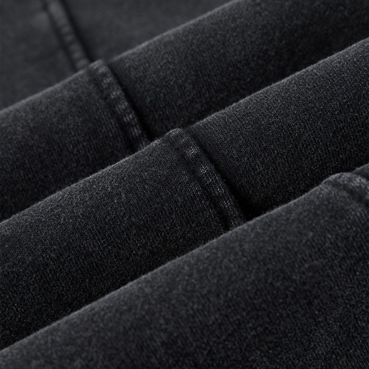 Streetwear Distressed Curved Panel Straight-Leg Pants