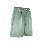 Reverse-Dyed Distressed Raw Edge Shorts