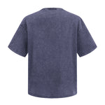 Oversized Street Style Vintage Faded Cotton T-Shirt