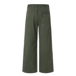 Vintage Washed Workwear Wide-Leg Relaxed Cargo Pants