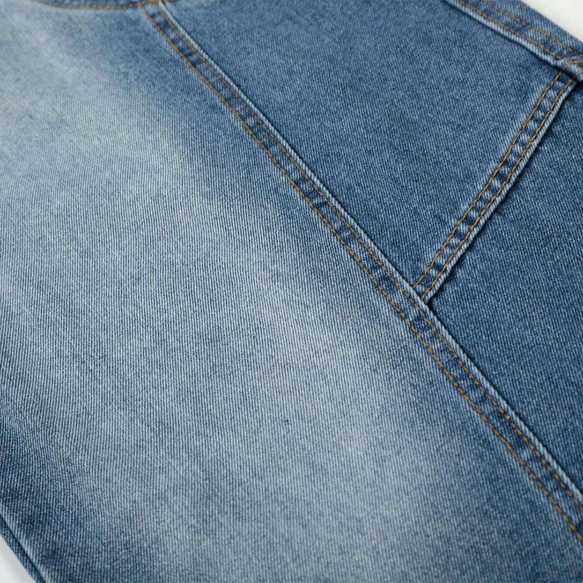 Large Patch Pocket Vintage Washed Wide Leg Denim