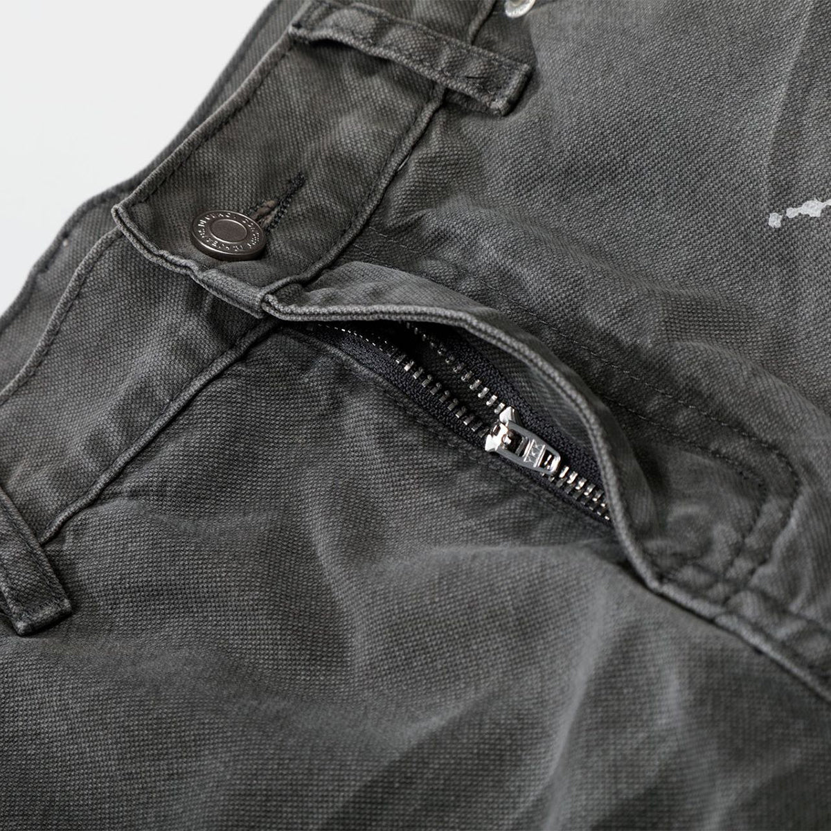 Wide Leg Banana Jeans Cat Whisker Painted Denim