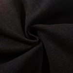 Artistic Brown Fade Geometric Stitching Black Denim Wide Leg Jeans