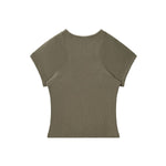 Academia Style Soft Daily Wear Stretch Tee
