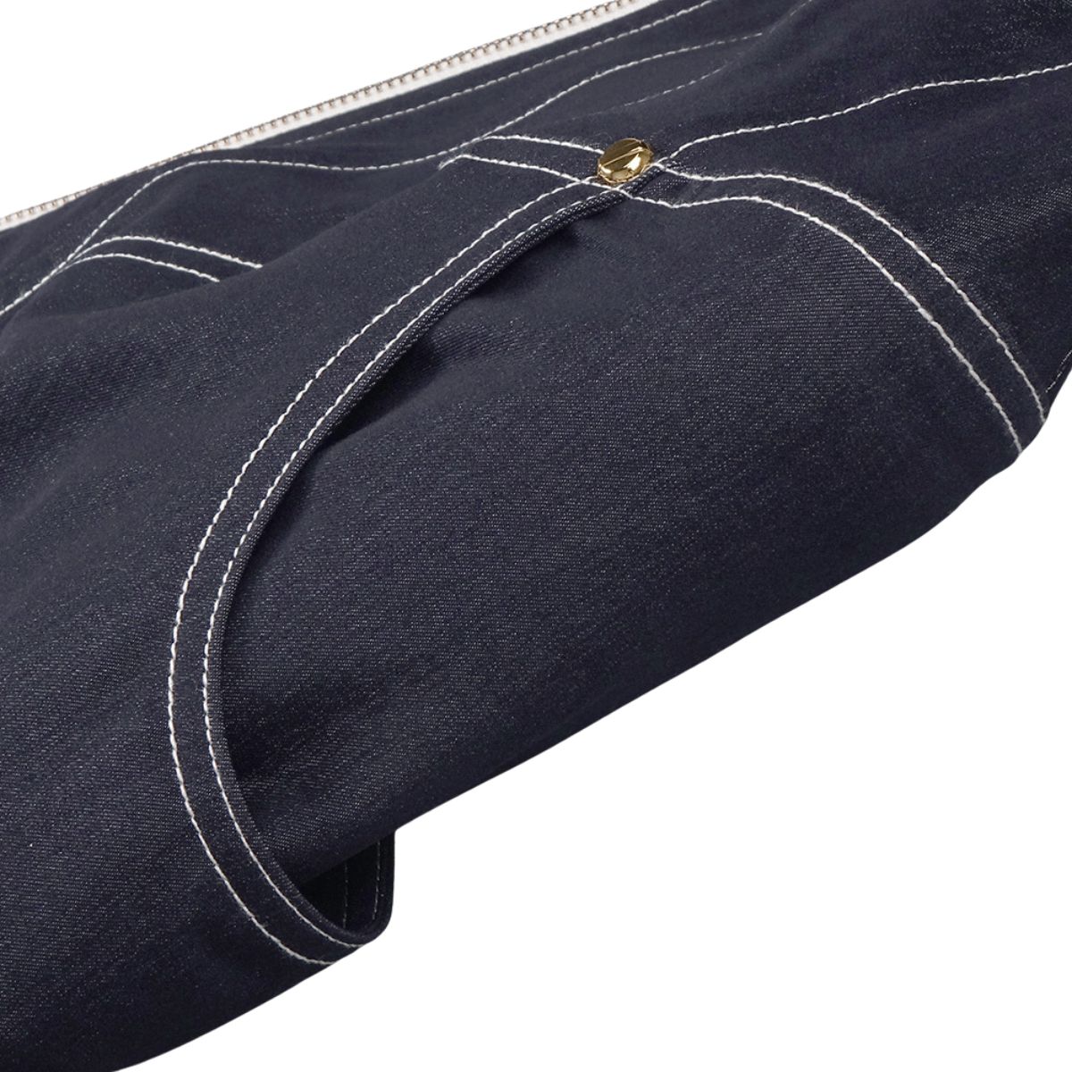 Denim Halterneck Corset Maxi Dress