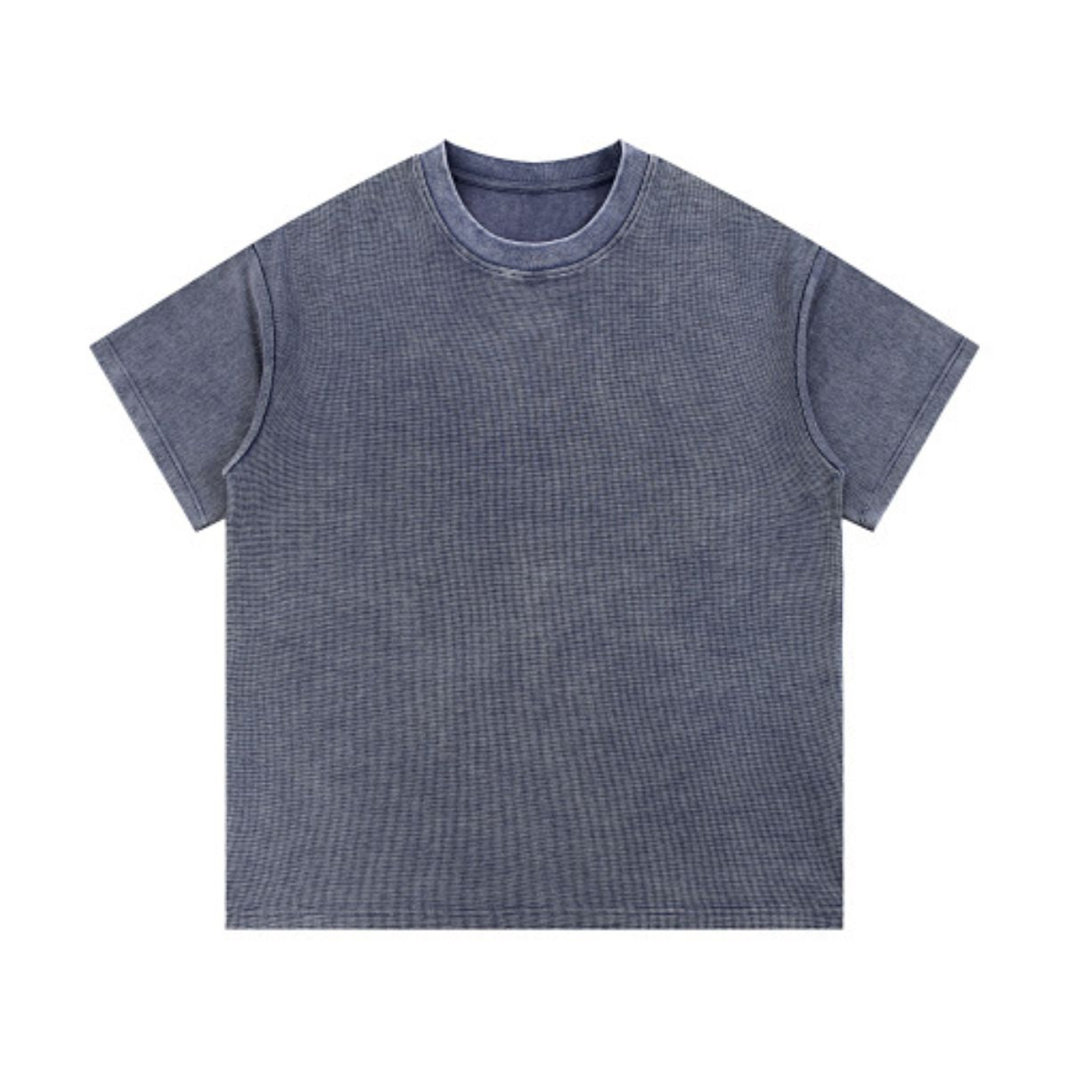 340G Vintage Wash Waffle Knit Relaxed Fit T-Shirt