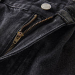 Washed Straight Leg Cargo Jeans-INNBLAC Fashion Apparel