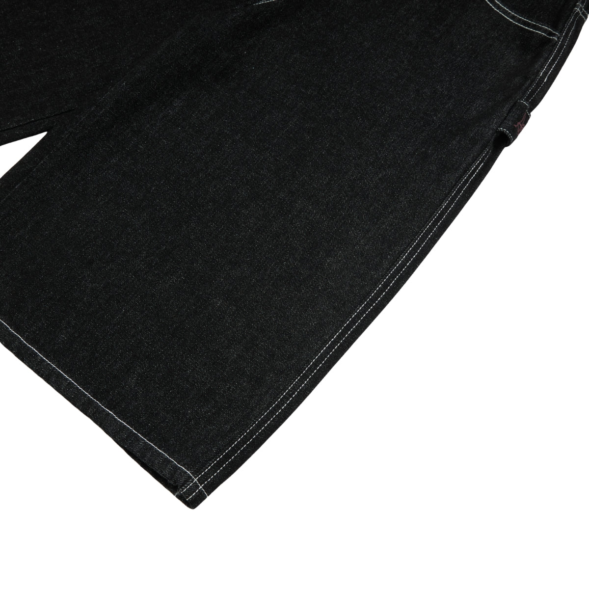 Retro Raw Denim Wide-Leg Bermuda Shorts